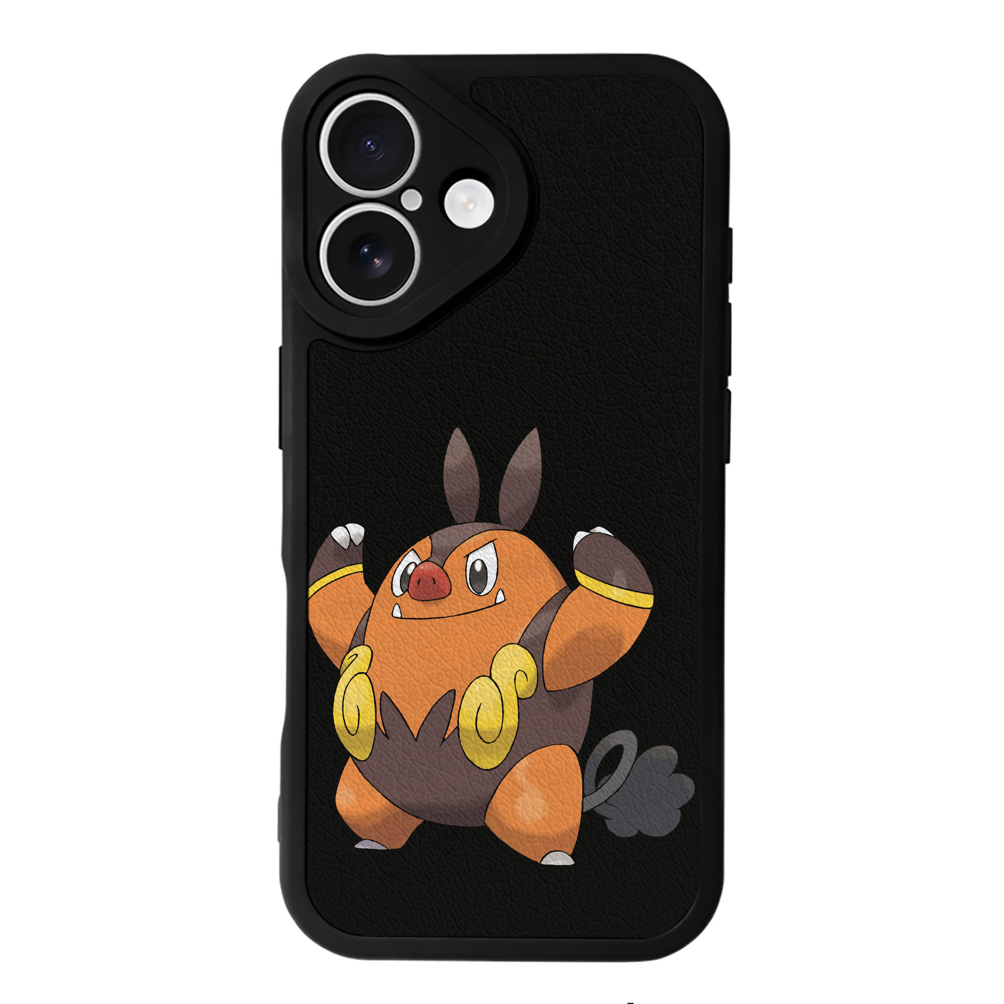 （画像用） ポケットモンスター Pokémon 【iPhone 16シリーズ対応】シリコンスマホケース（レザー調） 材質：シリコン